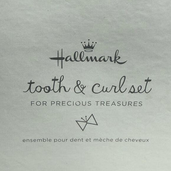 Hallmark Keepsake First Tooth & Curl Set Ceramic Little Lamb Trinket Boxes 2.5" - Picture 12 of 13